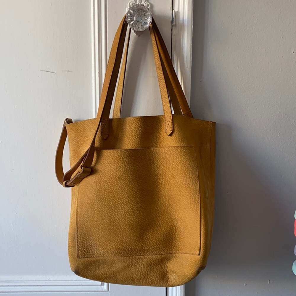 Madewell mustard leather bag!